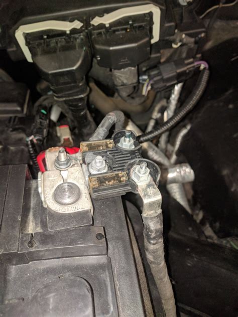 2015 ford escape high current battery junction box|2013 Ford Escape red cable.